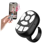 Wireless Auto Clicker For Tiktok, Bluetooth Remote Scrolling Ring Black. Fixed Price $20.87.