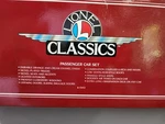 Lionel Classic 6-13412 Stand Gauge Passenger Set. Orange Cream Car. Fixed Price $450.00.
