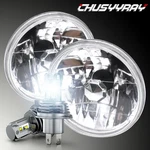 2X Faro Delantero Led H4 7" Bombilla Blanca Con Halo 12 Voltios. Fixed Price $99.99.