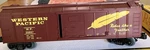 Model Car: Mth Electric Trains Western Pacific Box Gauge 20807. Fixed Price $25.00.