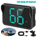 Usb Powered Car Hud Display Dual Gps Speed Meter Suction Cup & Dashboard Mount. Fixed Price $16.99.