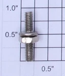 Lionel T-159 Gauge #8-32 Transformer Dual Threaded Binding Post W/ Nut (10). Fixed Price $10.00.