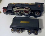 Lionel Pre-war Standard Gauge 385E Steam Engine Tender Gunmetal Copper. Fixed Price $675.00.