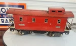 Vintage Lionel Standard Gauge #517 Caboose, Red Model With Nickel Trim. Fixed Price $155.00.