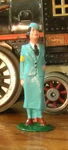 Uso Hostess Green Suit, Standard Gauge Model Train Layout Figure, New/repro. Fixed Price $12.50.