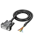Juxinice DB9 Female Connector Bare Wire End, D-sub Pin RS232 3FT, Black. Fixed Price $14.13.