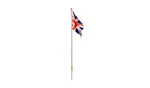 Woodland Scenics Medium 4-1/8IN Tall Flag Pole With Union Jack Just JP5959. Fixed Price $14.98.
