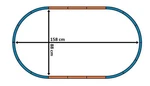 Piko - Oval 158 X 88 Cm. Solid Binaries With Regulator New H0. Fixed Price $95.47.