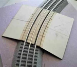 Crossing & Ramp Set For Lionel/mrgs Scale 3-RAIL 72" Diameter Sectional Track. Fixed Price $22.95.