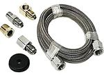 Big End 15122 Stainless Braided Gauge Supply Line Kit -4AN 72". Fixed Price $53.87.