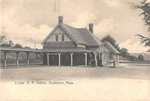 Southboro Massachusetts Birds Eye View Railroad Train Station Antique Pc BB1333. Fixed Price $16.75.