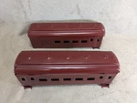 Ives Prewar Standard Gauge Passenger Car Bodies Roofs Lot 2 Maroon 701R. Fixed Price $149.65.