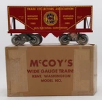 Mccoy 1000-80 Standard Gauge Tca 1980 National Convention Coal Car Ex/box. Fixed Price $13.80.
