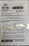 Tcs 1338 K0D8-C 8-FUNCTION Bemf Decoder For Scale Locomotives. Fixed Price $44.99.