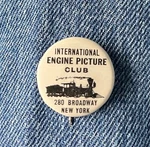 1940'S International Engine Picture Club 280 Broadway New York 1" Cello. Fixed Price $13.34.