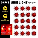 20X 3/4" Led Strobe+steady Marker Light Dual Function Red Wires 12V Trailer Ek. Fixed Price $29.44.