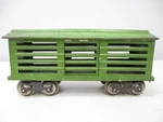 Lionel 113 Stock Car Pea Green Prewar Standard Gauge X8086. Fixed Price $39.00.