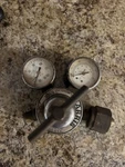 Harris Calorific Model 1-100 Dual Gauge Compressed Gas Regulator. Fixed Price $35.00.