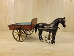 Ca. 1896 Ives Cast Iron Toy Horse Cart "daisy" W/ Walking Legs & Original Paint. Fixed Price $695.00.