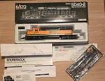 Kato Ho Scale Bnsf SD40-2 Mid W/snoot Nose Model Train Soundtraxx Decoder. Fixed Price $165.00.