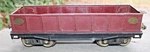 Lionel Prewar Standard Gauge #212 Maroon Wine Gondola Car B2. Fixed Price $60.00.