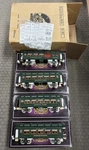 + Mth Standard Gauge Tinplate Dark Green 4-CAR 418 Passenger Set 10-1107. Fixed Price $799.99.